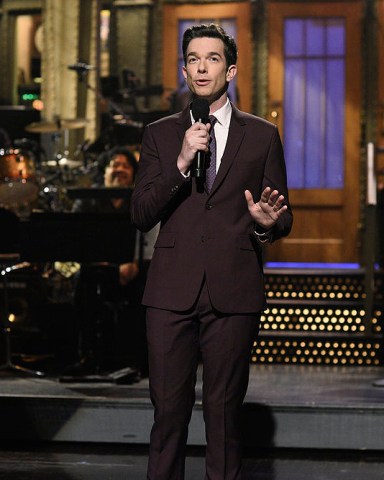 SATURDAY NIGHT LIVE -- "John Mulaney" Episode 1781 -- Pictured: Host John Mulaney during the monologue on Saturday, February 29, 2020 -- (Photo by: Will Heath/NBC)