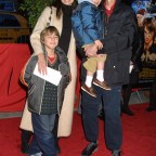 Paulina Porizkova with her son and husband Ric Ocasek with his daughter arriving to the premiere of Harry Potter and the Sorcerers Stone at the Ziegfeld Theatre in New York |City on November 11 2001.||Manhattan New York||PhotoÂ Matt Baron/BEI