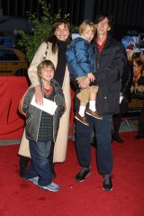 Paulina Porizkova with her son and husband Ric Ocasek 
Paulina Porizkova with her son and husband Ric Ocasek with his daughter arriving to the premiere of Harry Potter and the Sorcerers Stone at the Ziegfeld Theatre in New York |City on November 11 2001.||Manhattan New York||PhotoÂ Matt Baron/BEI