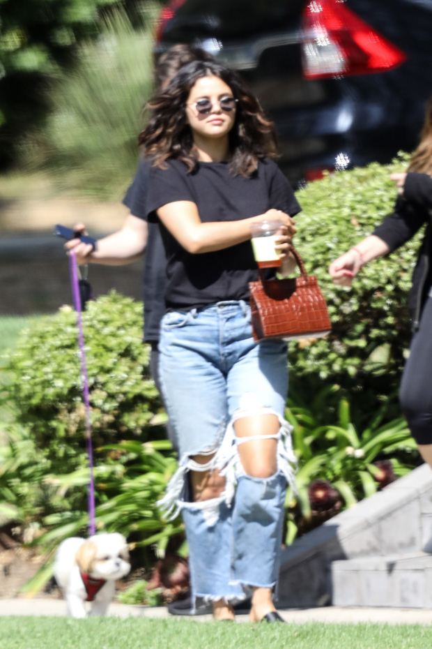 Selena Gomez Wears Ripped Jeans While Walking With Friends — Pic –  Hollywood Life