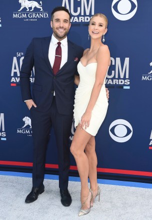 Tyler Rich, Sabina Gadecki. Tyler Rich, left, and Sabina Gadecki arrive at the 54th annual Academy of Country Music Awards at the MGM Grand Garden Arena, in Las Vegas
54th Annual Academy of Country Music Awards - Arrivals, Las Vegas, USA - 07 Apr 2019