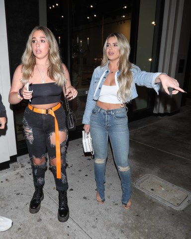EXCLUSIVE: Brielle Biermann and Ariana Biermann are both seen leaving together at Catch in West Hollywood. 17 Jul 2019 Pictured: Brielle Biermann and Ariana Biermann. Photo credit: BBO / MEGA TheMegaAgency.com +1 888 505 6342 (Mega Agency TagID: MEGA467649_017.jpg) [Photo via Mega Agency]