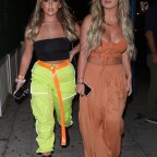 EXCLUSIVE: Brielle Biermann, Ariana Biermann arriving to Delilah and leaving with Scarlet and Sistine Stallone