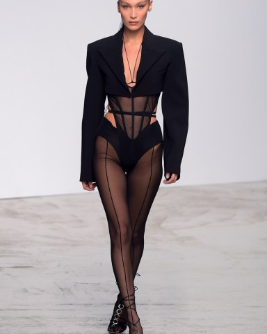 Bella Hadid on the catwalk
Mugler show, Runway, Spring Summer 2020, Paris Fashion Week, France - 25 Sep 2019