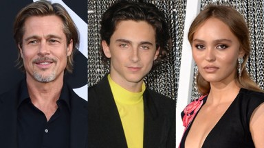 brad pitt timothee chalamet lily rose depp smile promoting the king