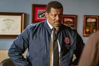 CHICAGO FIRE -- "Infection, Part I" Episode 805 -- Pictured: Eamonn Walker as Battalion Chief Wallace Boden -- (Photo by: Matt Dinerstein/NBC)