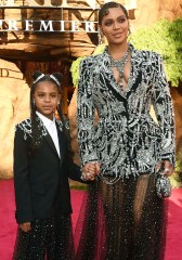 Beyonce, Blue Ivy Carter. Beyonce, right, and her daughter Blue Ivy Carter arrive at the world premiere of "The Lion King", at the Dolby Theatre in Los Angeles
World Premiere of "The Lion King" - Red Carpet, Los Angeles, USA - 09 Jul 2019