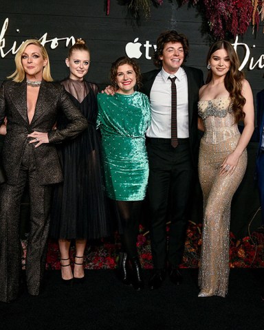 Ella Hunt, Jane Krakowski, Anna Baryshnikov, Alena Smith, Adrian Enscoe, Hailee Steinfeld, Toby Huss
'Dickinson' TV Show Premiere, Arrivals, St. Ann's Warehouse, New York, USA - 17 Oct 2019