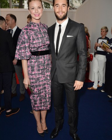 Glamour Woman of the Year Awards Reception at Berkley Square Gardens Emily Vancamp with Her Boyfriend and Co-star in Revenge Josh Bowman Glamour Awards - 03 Jun 2014