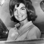 Jackie Kennedy In London. Jacqueline Lee Bouvier Kennedy Onassis (died May 1994) Widow Of President John F. Kennedy And Shipping Magnate Aristotle Onassis. Jackie Onassis.