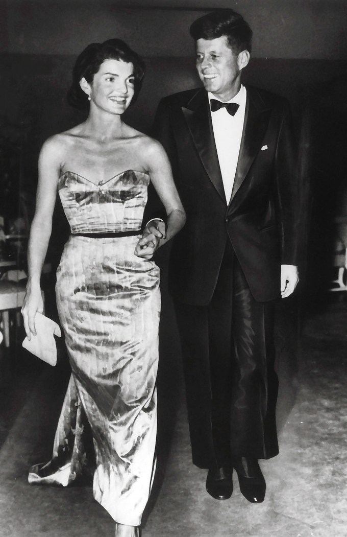 John F Kennedy & Jackie Kennedy In 1956