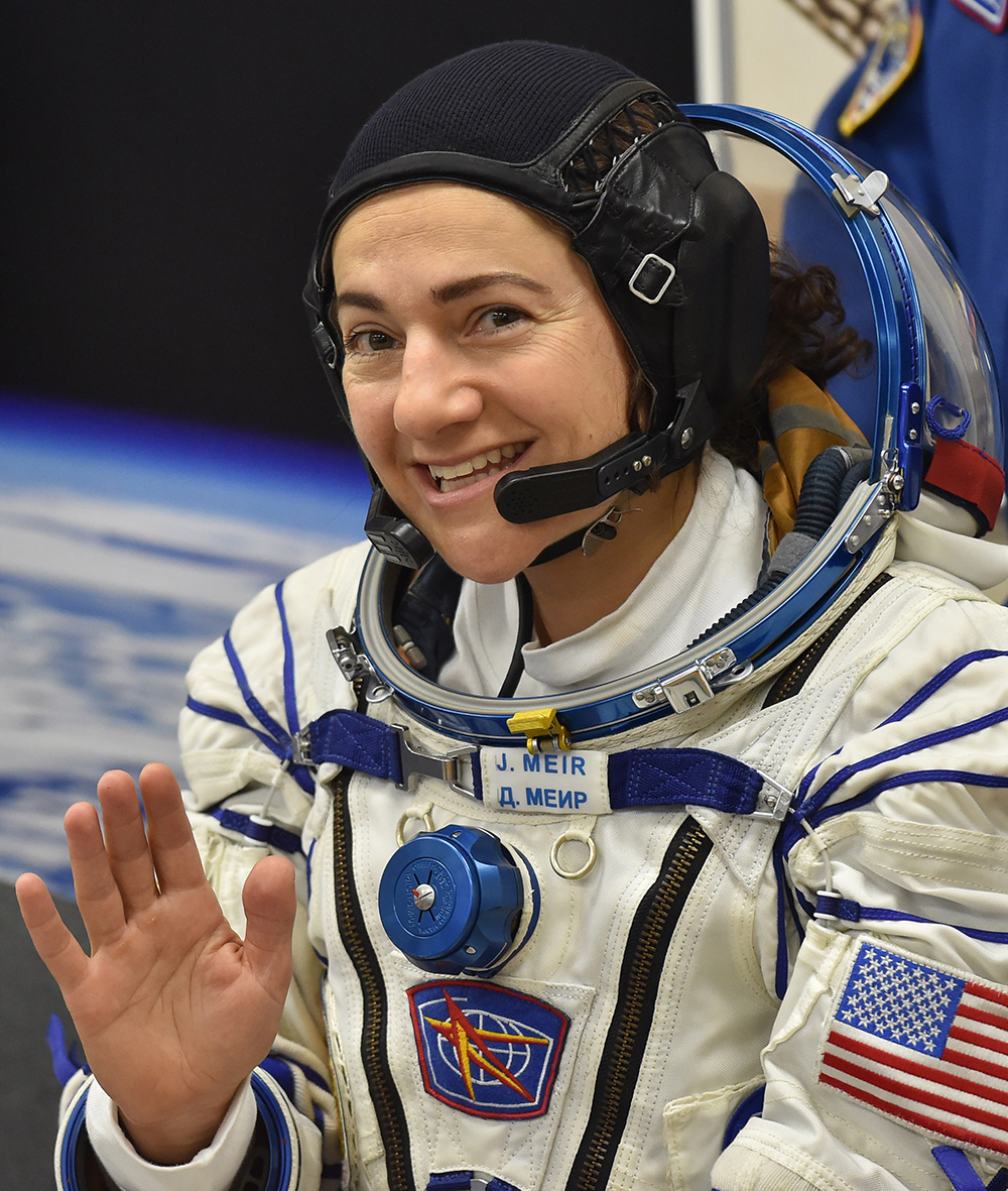 Member of the main crew to the International Space Station (ISS) US astronaut Jessica Meir waves before boarding a Soyuz rocket to the International Space Station (ISS) at the Russian-leased Baikonur cosmodrome in Kazakhstan, 25 September 2019.
The International Space Station (ISS) expedition 61/62, Baikonur, Kazakhstan - 25 Sep 2019