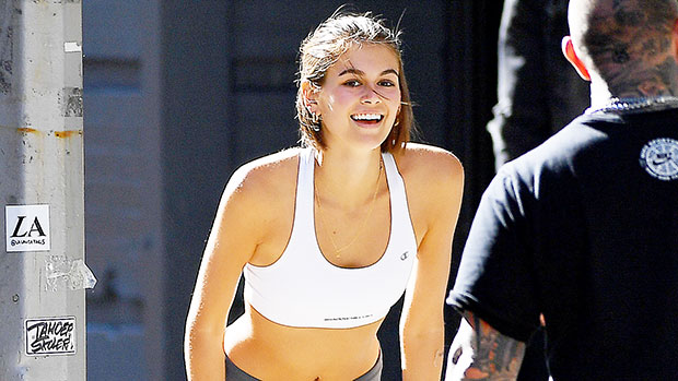 kaia gerber workout nyc