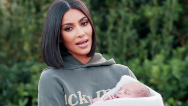Kim Kardashian holding Psalm West on 'KUWTK'