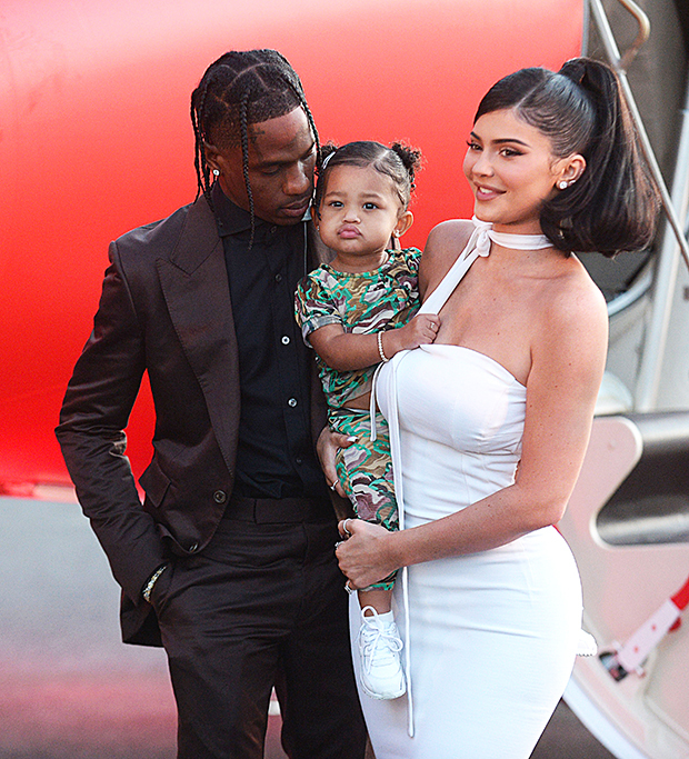 Travis Scott, Kylie Jenner, Stormi Webster