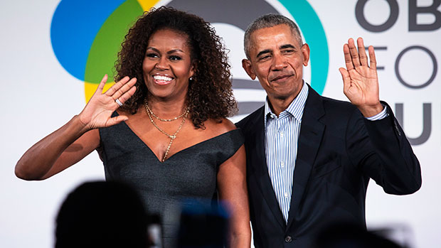 Michelle Obama’s Natural Curls: Hairstyle At Illinois Event – Hollywood ...