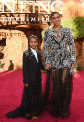 Beyonce, Blue Ivy Carter. Beyonce, a cast member in "The Lion King," poses with her daughter Blue Ivy at the premiere of the film at the El Capitan Theatre, in Los Angeles
World Premiere of "The Lion King" - Red Carpet, Los Angeles, USA - 09 Jul 2019
