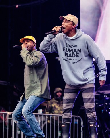 N*E*R*D - Pharrell Williams and Shay Haley
Leeds Festival, Bramham Park, Leeds, UK - 26 Aug 2018