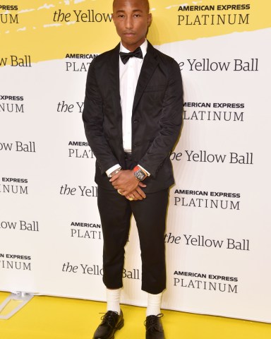 Pharrell Williams
The Yellow Ball, Arrivals, New York, USA - 10 Sep 2018