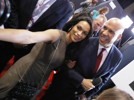 Rosario Dawson and Cory BookerFourth 2020 Democratic Party Presidential Debate, Westerville, Ohio, USA - 15 Oct 2019