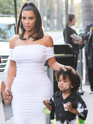 Kim Kardashian and Saint West