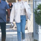 *EXCLUSIVE* Selena Gomez does business meeting in chic fashion while at the Brentwood Country Mart!