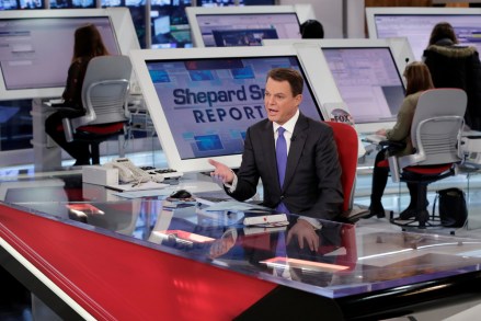 Fox News Channel chief news anchor Shepard Smith broadcasts from The Fox News Deck during his "Shepard Smith Reporting" program, in New York
TV Fox Smith, New York, USA - 30 Jan 2017
