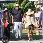 Steve Harvey and family are seen shopping in St Tropez