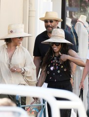 EXCLUSIVE: July 19th, 2018 - Saint Tropez Steve Harvey and his wife Marjorie and daughter Brandi Harvey enjoying a luxury shopping day in Saint Tropez. ****** BYLINE MUST READ : © Spread Pictures ****** ****** Please hide the children's faces prior to the publication ****** ****** No Web Usage before agreement ****** ****** Strictly No Mobile Phone Application or Apps use without our Prior Agreement ****** Enquiries at photo@spreadpictures.com. 19 Jul 2018 Pictured: Steve Harvey Marjorie Harvey Brandi Harvey. Photo credit: Spread Pictures / MEGA TheMegaAgency.com +1 888 505 6342 (Mega Agency TagID: MEGA254561_003.jpg) [Photo via Mega Agency]