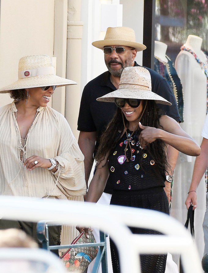 Steve Harvey With His Girls In St. Tropez