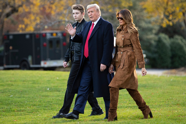 Barron Trump, Donald Trump, Melania Trump