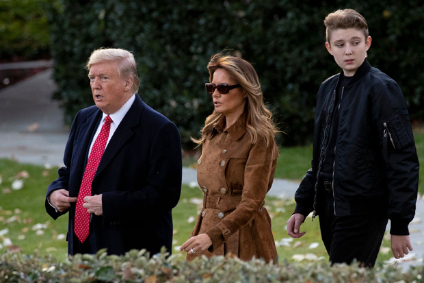 Barron Trump, Donald Trump, Melania Trump