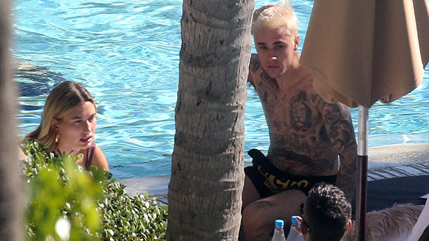 Hailey Baldwin helps ex Justin Bieber towel off in Miami