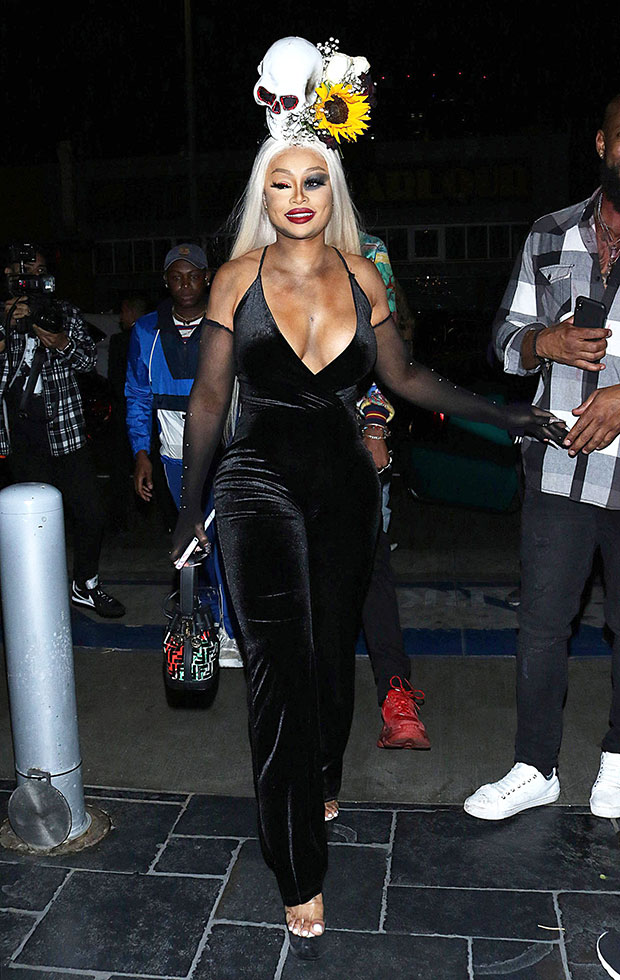 blac chyna day of the dead costume
