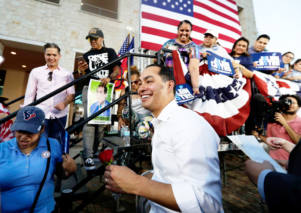 Election 2020 Julian Castro, San Antonio, USA - 10 Apr 2019
