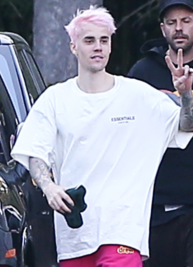 Justin Bieber Debuts Pink Hair — See Before & After Pics: Photos ...