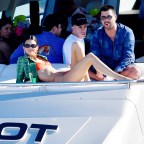 Kendall Jenner Wears An Orange Bikini During A Boat Ride In Miami Beach, Florida