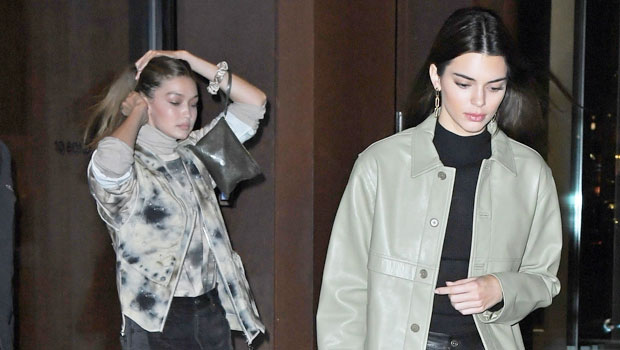 Gigi Hadid Kendall Jenner Matching Black and White