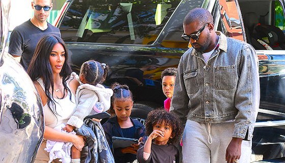 Kim Kardashian, Kanye West, North West, Saint West, Chicago West