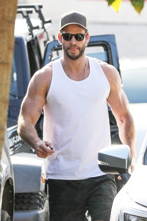*EXCLUSIVE* Los Angeles, CA  - **WEB MUST CALL FOR PRICING** Liam Hemsworth is hanging out with his new beau, Gabriella Brooks, and the Aussie star is putting in serious work at the gym. With his arms fully pumped after a workout, the star returns to his ride. Gabriella picked up Lunch while Liam worked out. *Shot on February 5, 2020*Pictured: Liam Hemsworth BACKGRID USA 7 FEBRUARY 2020 BYLINE MUST READ: LESE / BACKGRIDUSA: +1 310 798 9111 / usasales@backgrid.comUK: +44 208 344 2007 / uksales@backgrid.com*UK Clients - Pictures Containing ChildrenPlease Pixelate Face Prior To Publication*