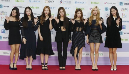 South Korean girl group 'MOMOLAND' members pose as they arrive for the Gaonchart Music Awards at jamsil gymnasium in Seoul, South Korea, 23 January 2019.
Gaonchart Music Awards 2019, Seoul, City, Korea - 23 Jan 2019