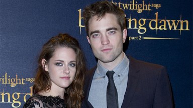 Robert Pattinson & Kristen Stewart on the red carpet promoting 'Twilight'