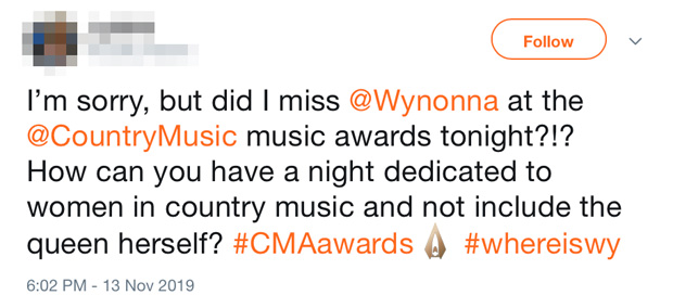 Wynonna CMA Awards 2019