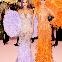 Kylie Jenner, Kendall Jenner. Kylie Jenner, left, and Kendall Jenner attend The Metropolitan Museum of Art's Costume Institute benefit gala celebrating the opening of the "Camp: Notes on Fashion" exhibition, in New York
2019 MET Museum Costume Institute Benefit Gala, New York, USA - 06 May 2019