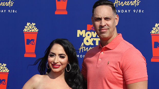 Angelina Pivarnick & husband on the red carpet