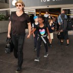 Brad Pitt and Angelina Jolie at LAX Airport, Los Angeles, America - 05 Jul 2015