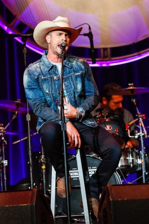 Dustin Lynch performs at the 12th Annual ACM Honors at the Ryman Auditorium, in Nashville, Tenn
12th Annual ACM Honors - Show, Nashville, USA - 22 Aug 2018