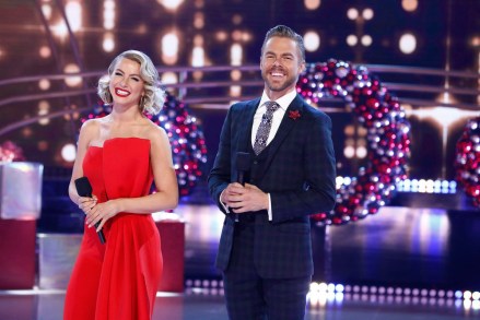 HOLIDAYS WITH THE HOUGHS -- Pictured: (l-r) Julianne Hough, Derek Hough -- (Photo by: Trae Patton/NBC)