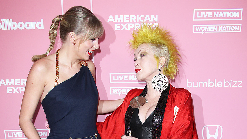 Taylor Swift and Cyndi LauperBillboard Women in Music, Arrivals, Hollywood Palladium, Los Angeles, USA - 12 Dec 2019