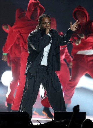Kendrick Lamar performs onstage at the 60th annual Grammy Awards at Madison Square Garden, in New York
60th Annual Grammy Awards - Show, New York, USA - 28 Jan 2018